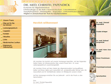 Tablet Screenshot of dr-papendick.de